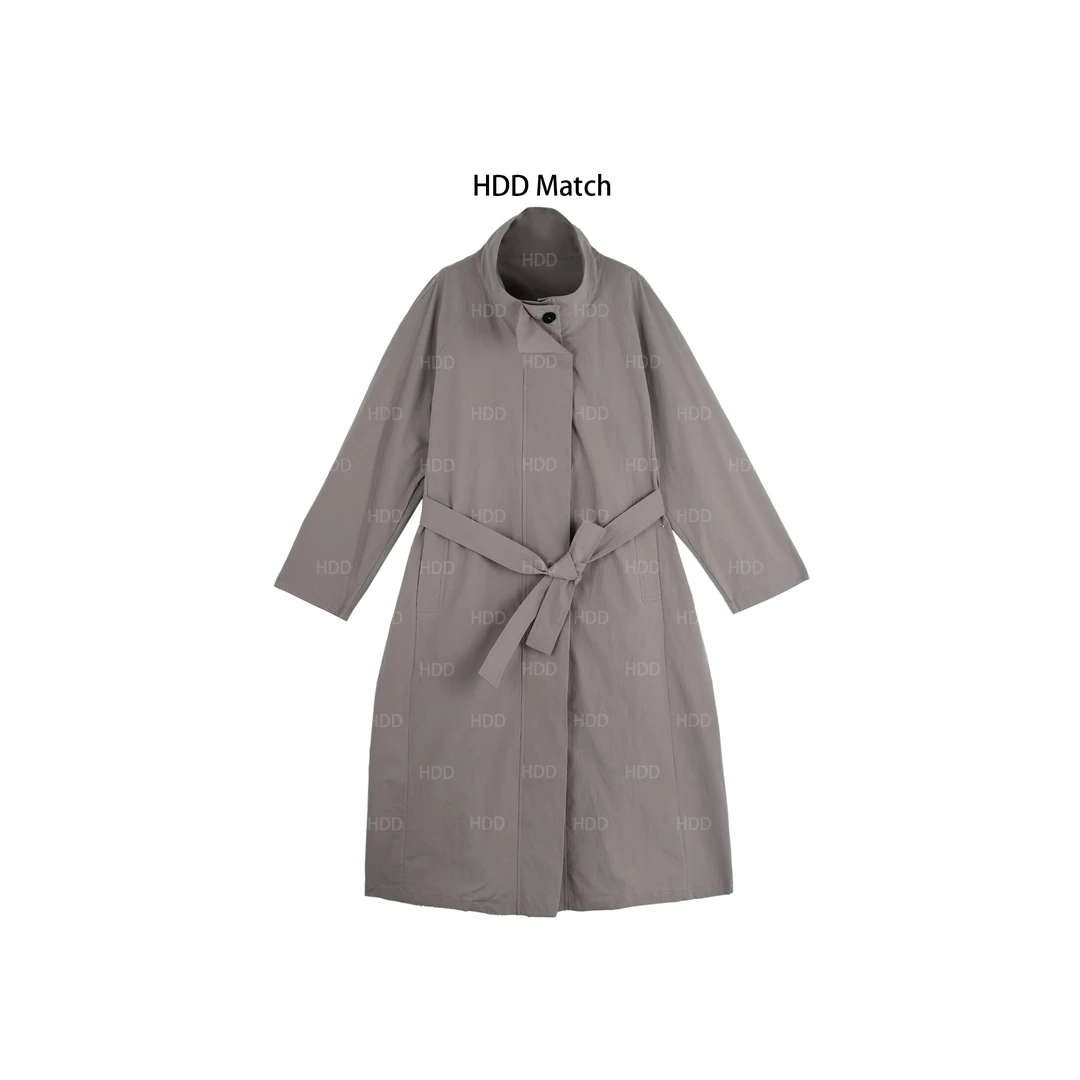 HDD Clothing "气质计划"春季女款设计气质休闲风衣外套 Y7074