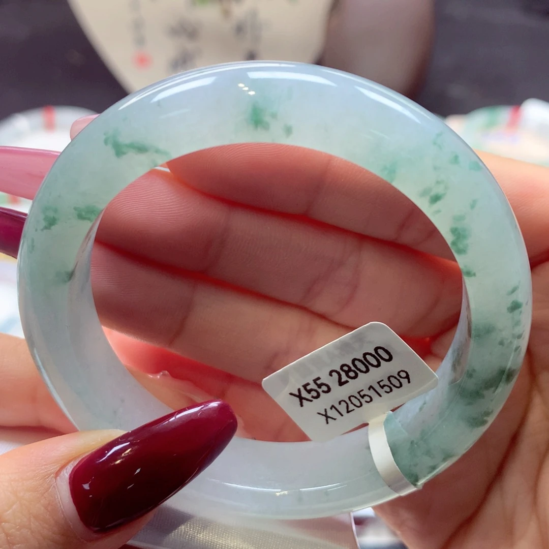 翡翠手镯未镶嵌正圈4号66