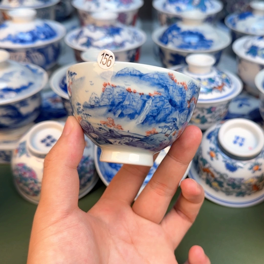 彦祖纯手工手绘茶具156