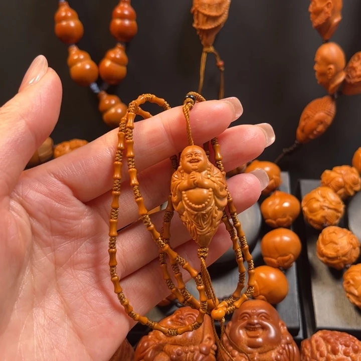 橄榄核手串弥勒链子