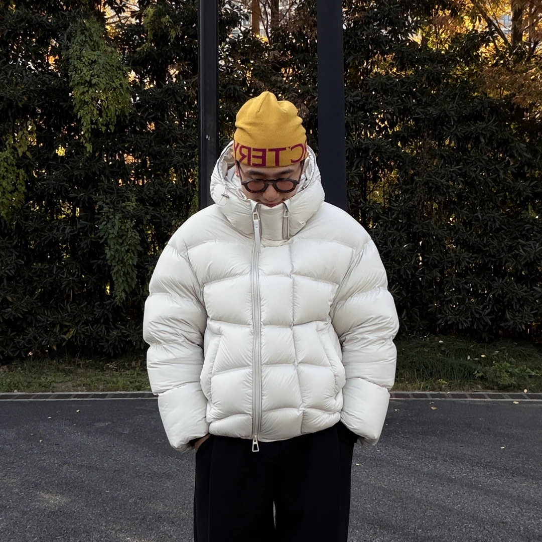 鑫宝25aw连帽面包服厚款300g鸭绒泡芙零下可穿保暖羽绒服NJ888