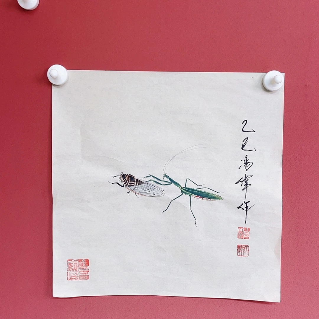 国画冯伟老师手绘国画作品音浩