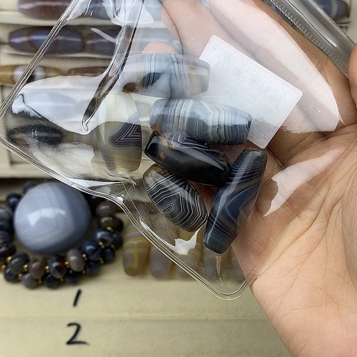 补***子玛瑙/玉髓合金颈饰