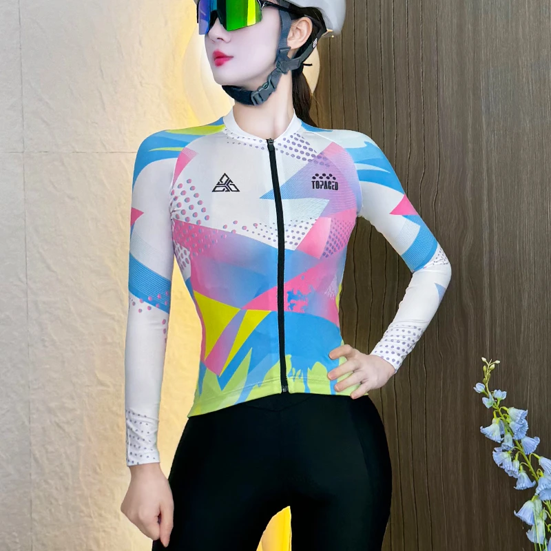 【锋芒】春夏季薄款长袖速干骑行服透气公路车山地自行车单车上衣潮