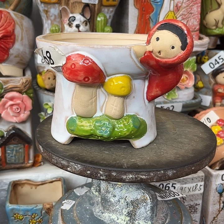 粗陶材质多肉花盆