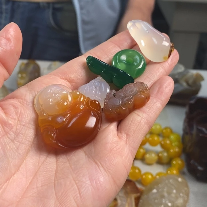 玛瑙/玉髓吊坠(不含链)未镶嵌