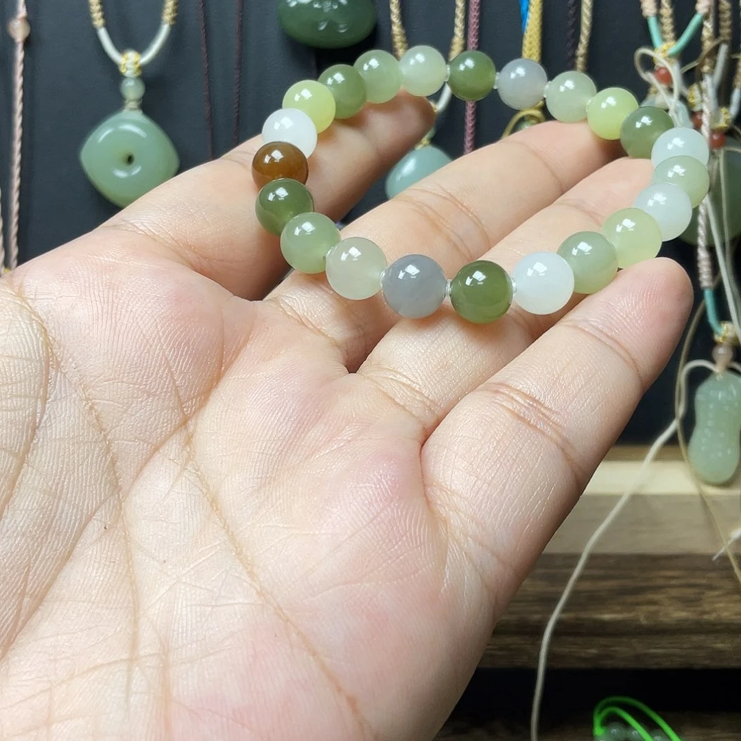 和田玉未镶嵌手串