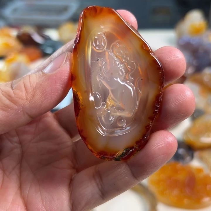 玛瑙/玉髓吊坠(不含链)未镶嵌