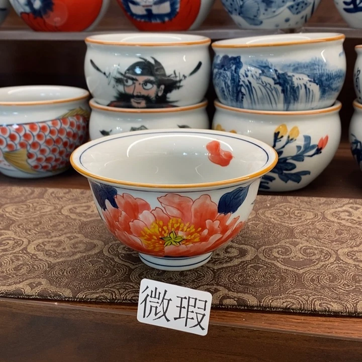 釉下老陶泥手工绘制