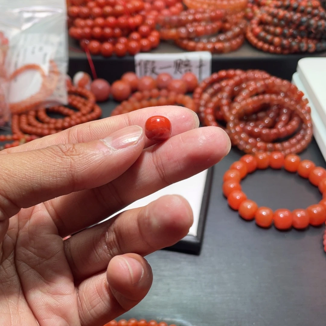 南红玛瑙手链未镶嵌
