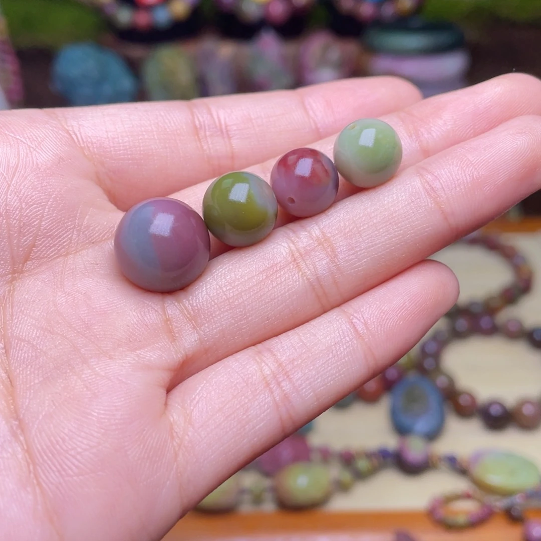 玛瑙/玉髓珠宝半成品未镶嵌彩***?盐源玛瑙福利珠