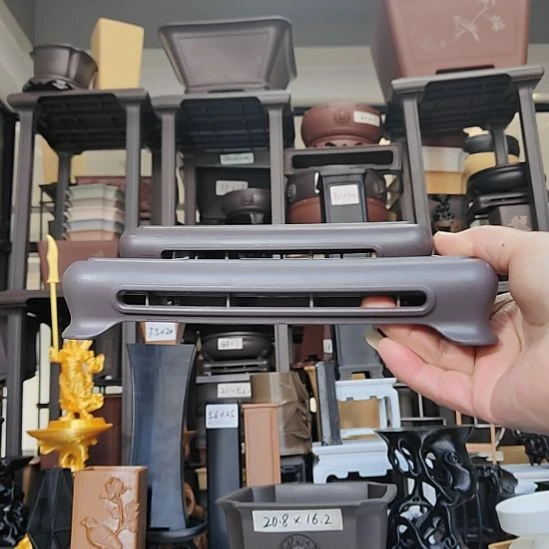 内***荡4只14*0.5+18*1.4开窗圆角方形底座紫檀色各4只