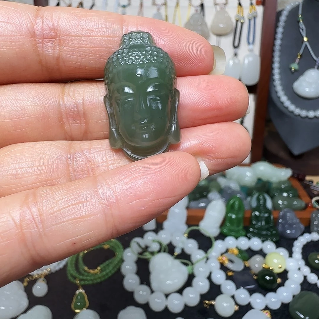 和田玉未镶嵌吊坠(不含链)