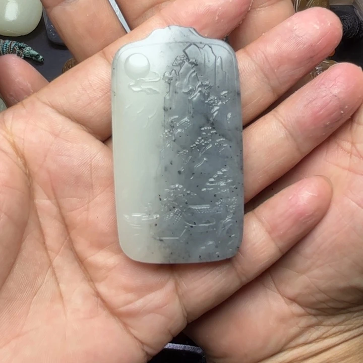 和田玉未镶嵌吊坠(不含链)