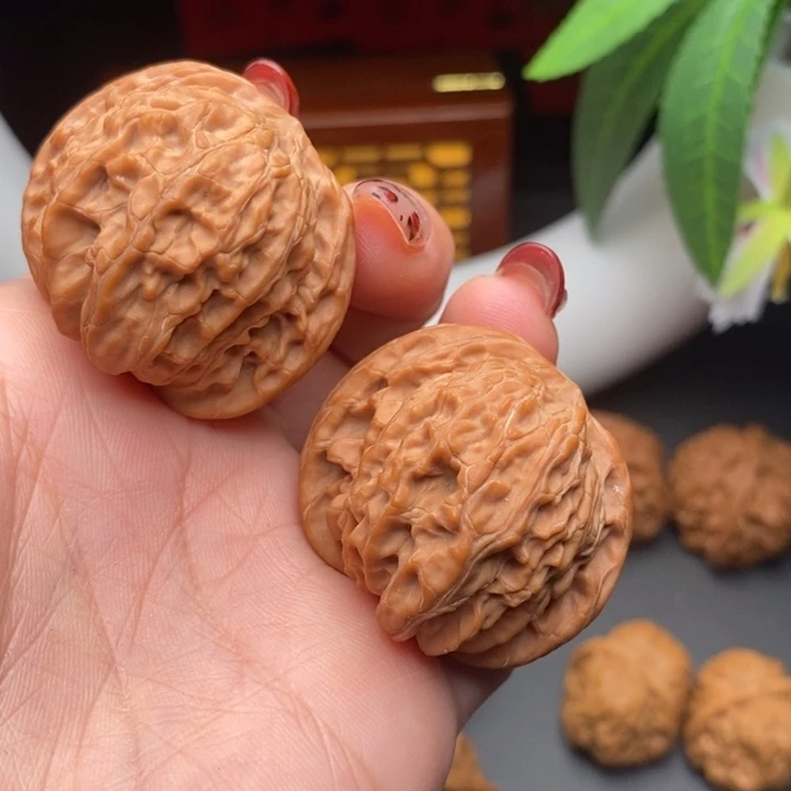 文玩核桃把件磨盘