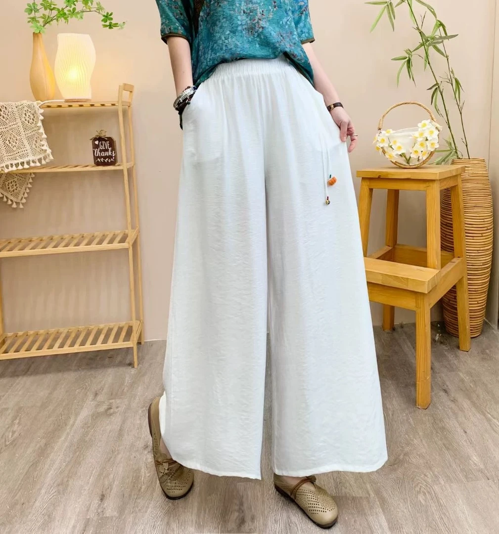 2025夏季新款zhensi裙裤百搭宽松民族风-XH013