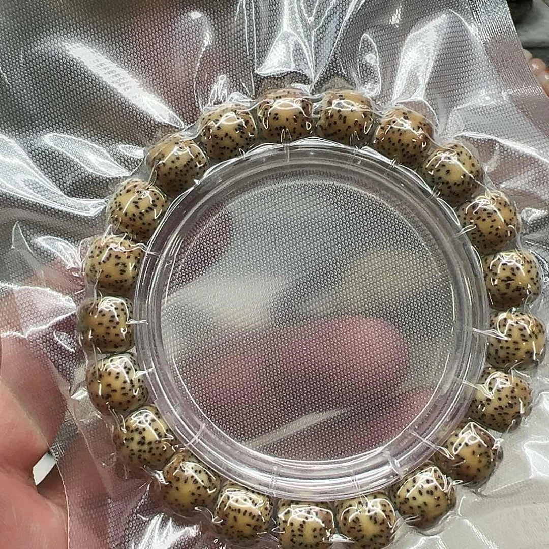 星月菩提手串157高端火烧云星月菩提单圈1.1