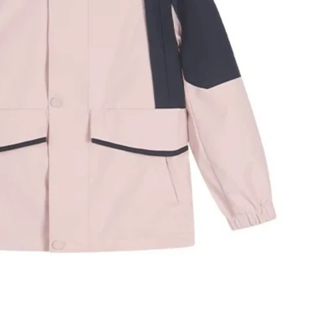 大庆仓不加绒拼色三防儿童冲锋衣外套货号货号C523