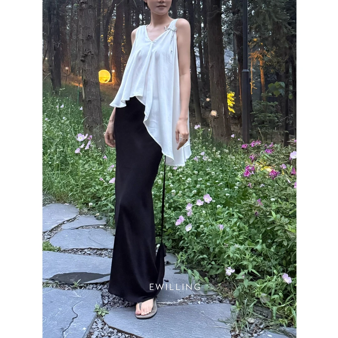 ili node伞摆坠带长半裙