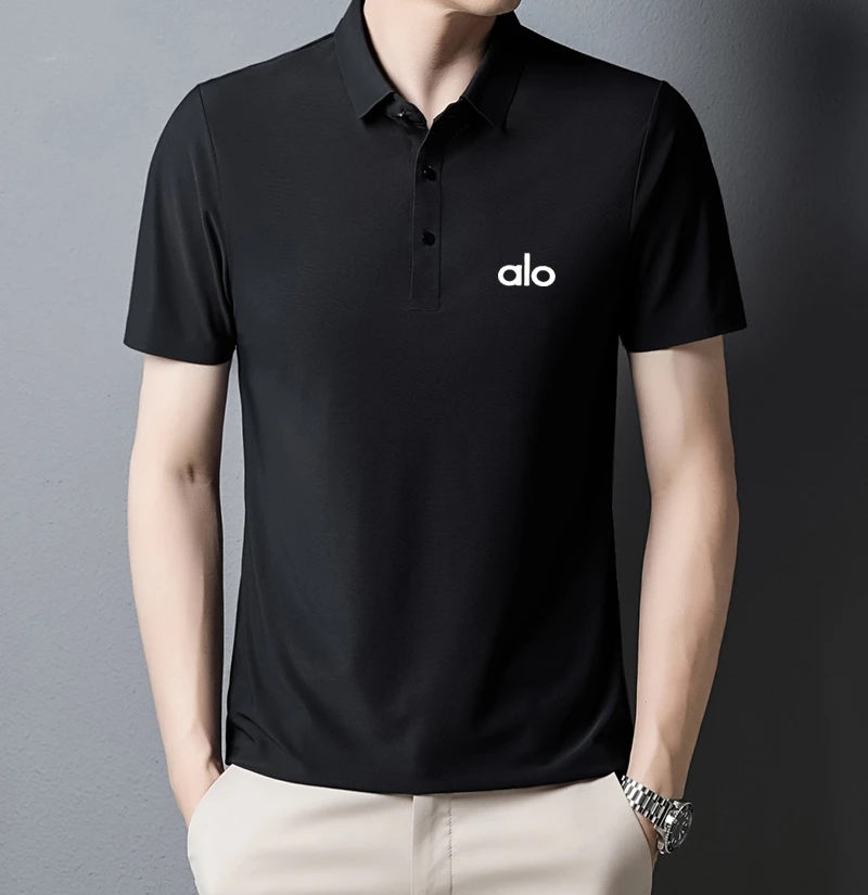 新款翻领高档男士短袖Polo衫商务休闲时尚百搭舒适透气潮流上衣