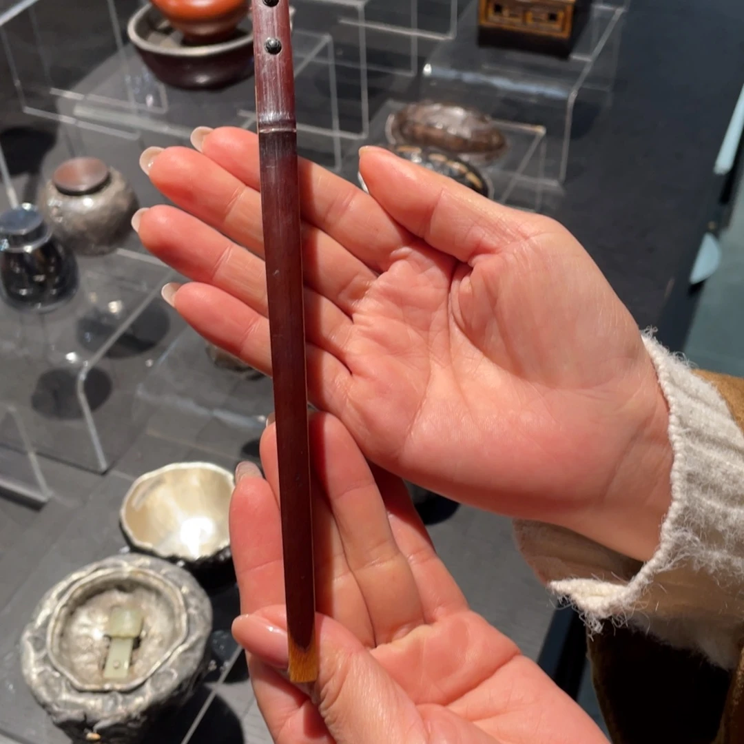 紫砂茶道老煤竹茶夹