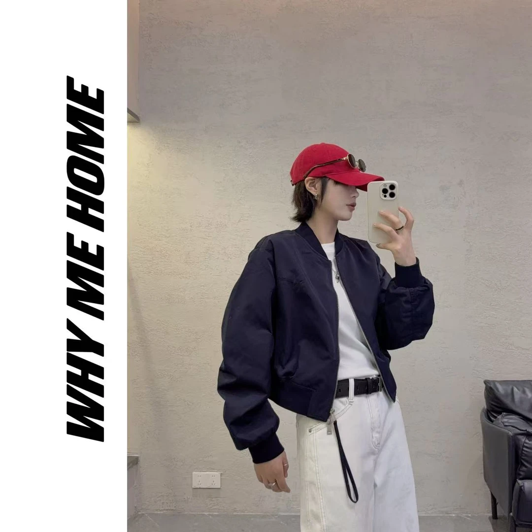 【飞行夹克】2025春季新款简约百搭棒球服外套时尚夹克衫255028