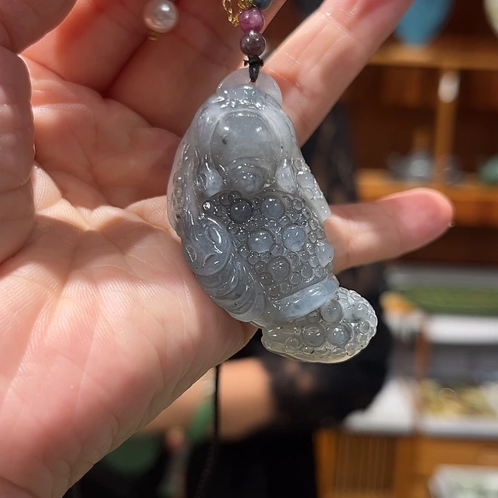 未镶嵌岫玉毛衣链