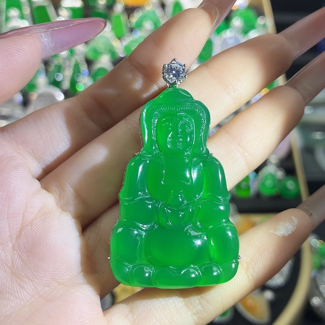 玛瑙/玉髓颈饰银S925镶嵌