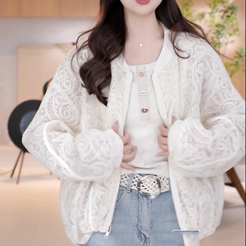 重工蕾丝外套小众设计感2025春季新款别致时尚气质减龄百搭上衣女