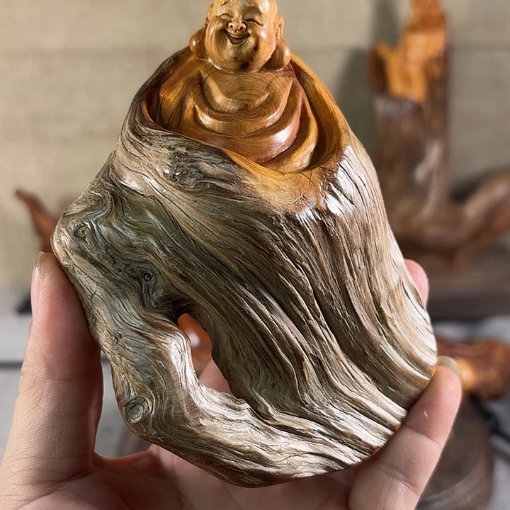 博***轩崖柏崖柏摆件乐乐