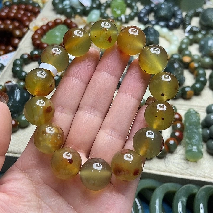 蛇纹石玉未镶嵌手链