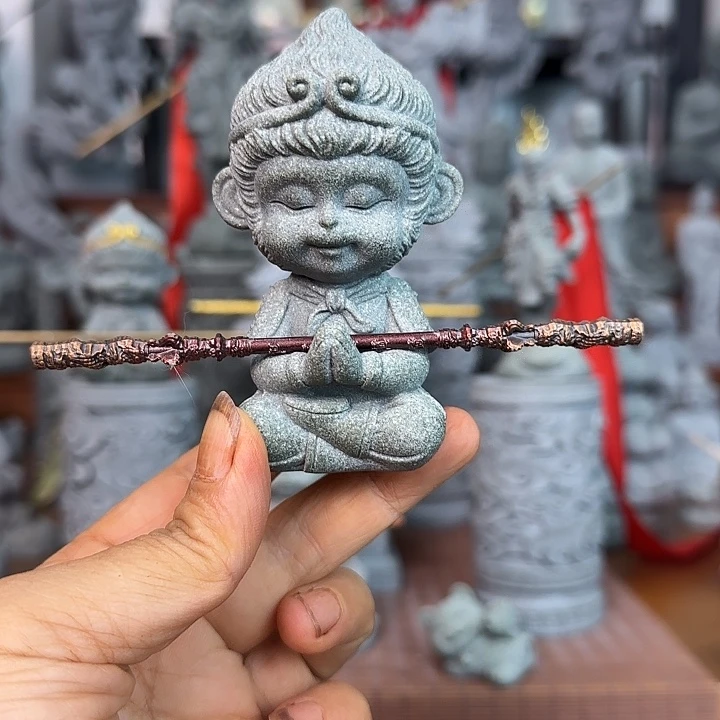 石材合十悟空0326带金箍