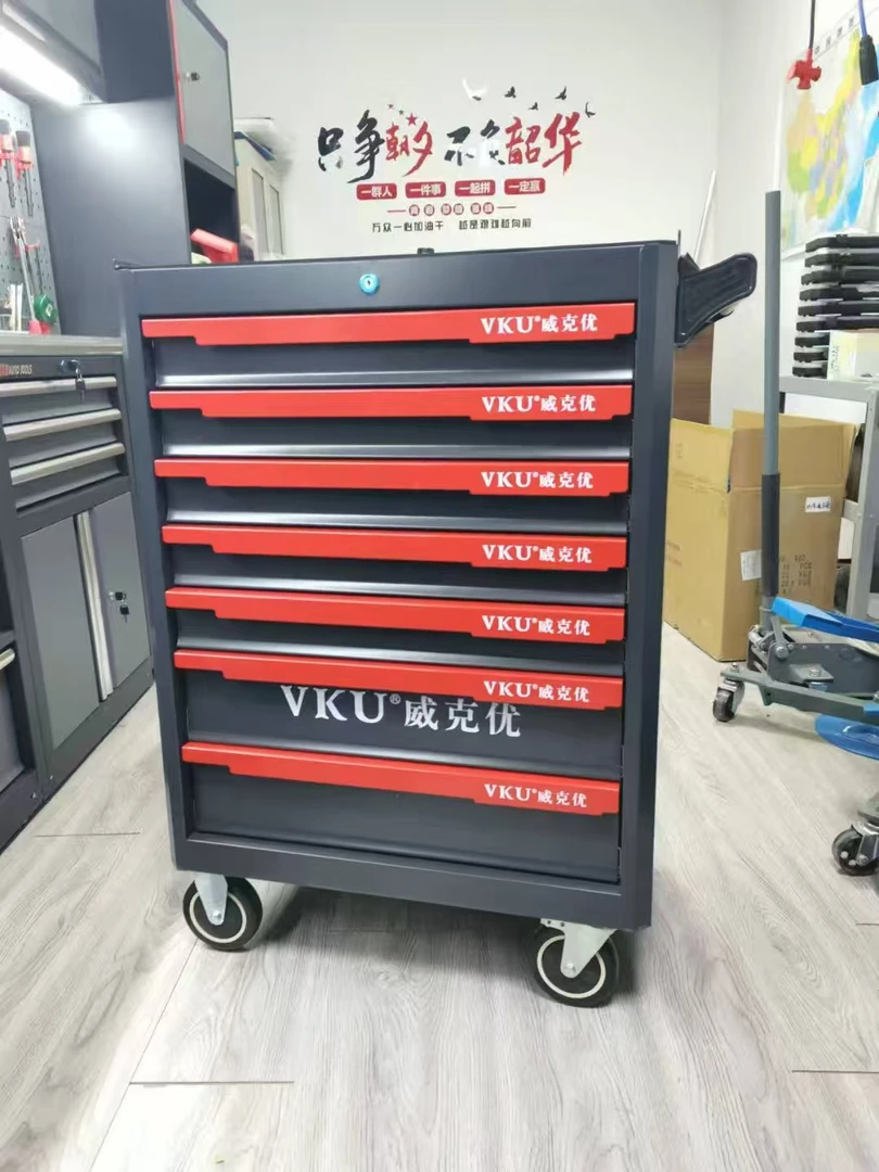 多功能移动带轮多层抽屉式工具车适用于汽修车间七抽工具车