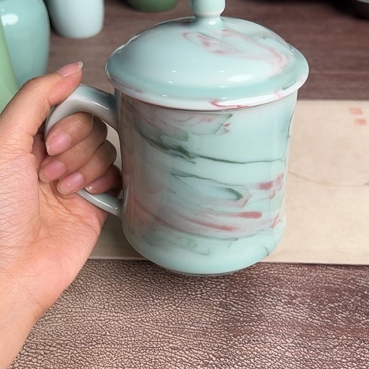 龙泉云间青瓷小米茶器