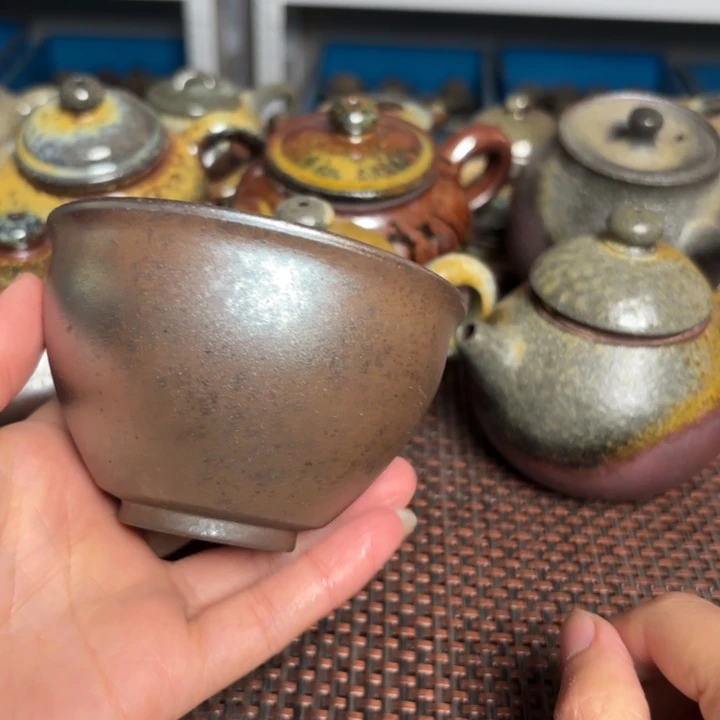 茶杯紫砂大束口杯哑160 C
