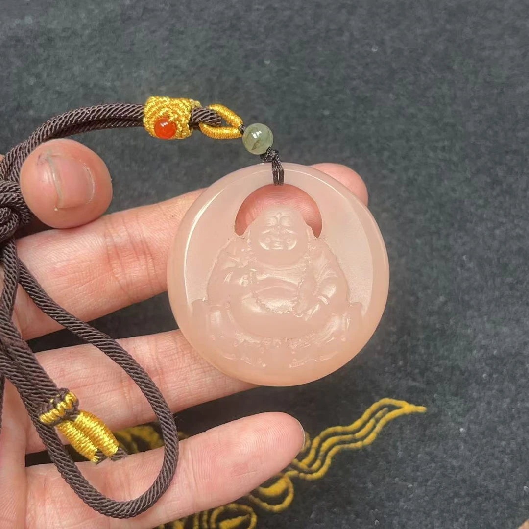 天然野牛沟熟藕粉佛公吊坠—多样性发一