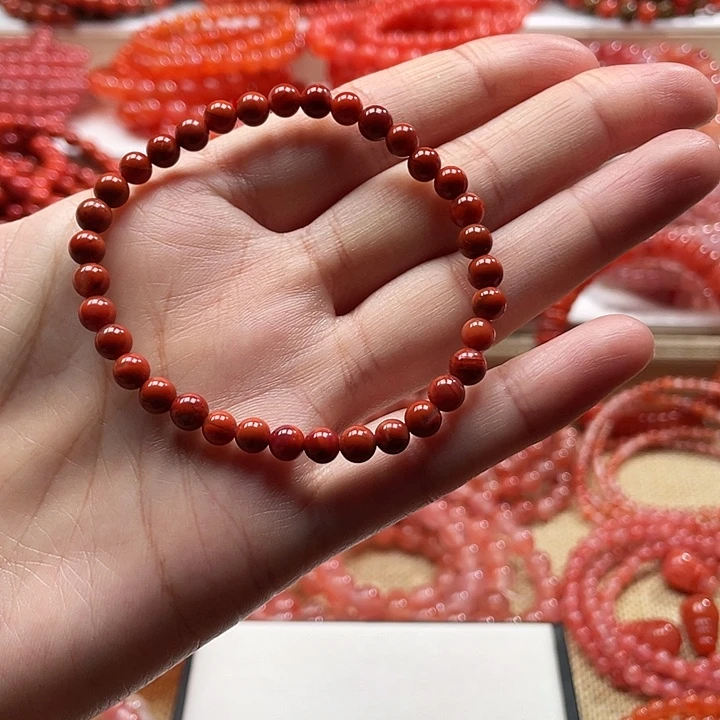 南红玛瑙未镶嵌手链