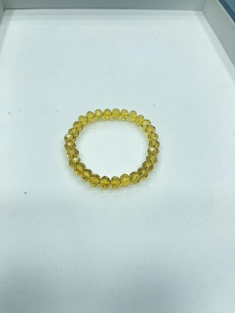A013 8M黄水晶百面切手链