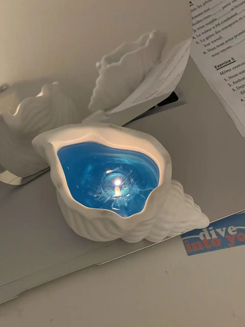 【甜星】海螺贝壳香薰蜡烛创意手作生日伴手礼品卧室摆件高级家用