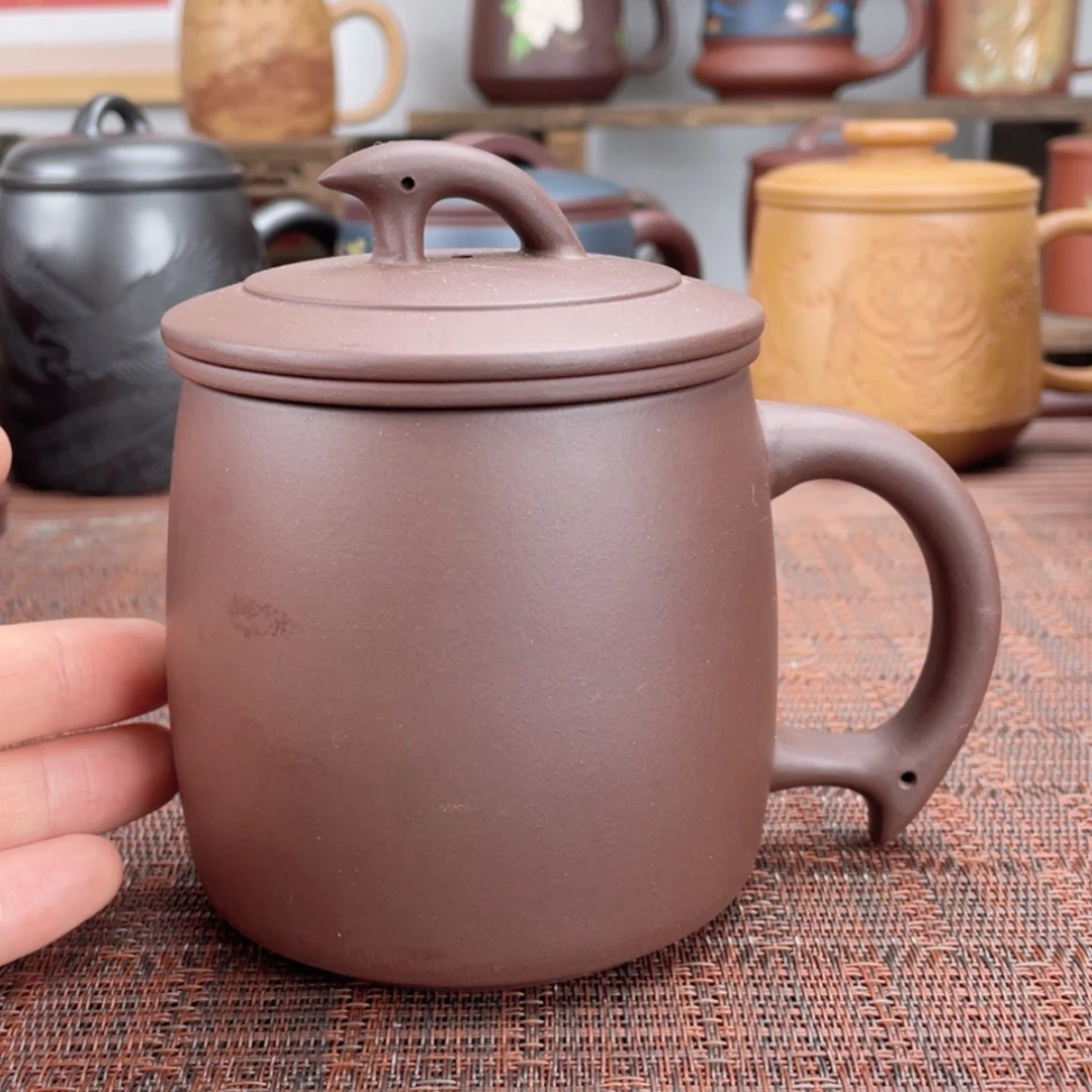 【闪购商品】紫砂茶碗宜兴原矿紫砂盖杯微瑕