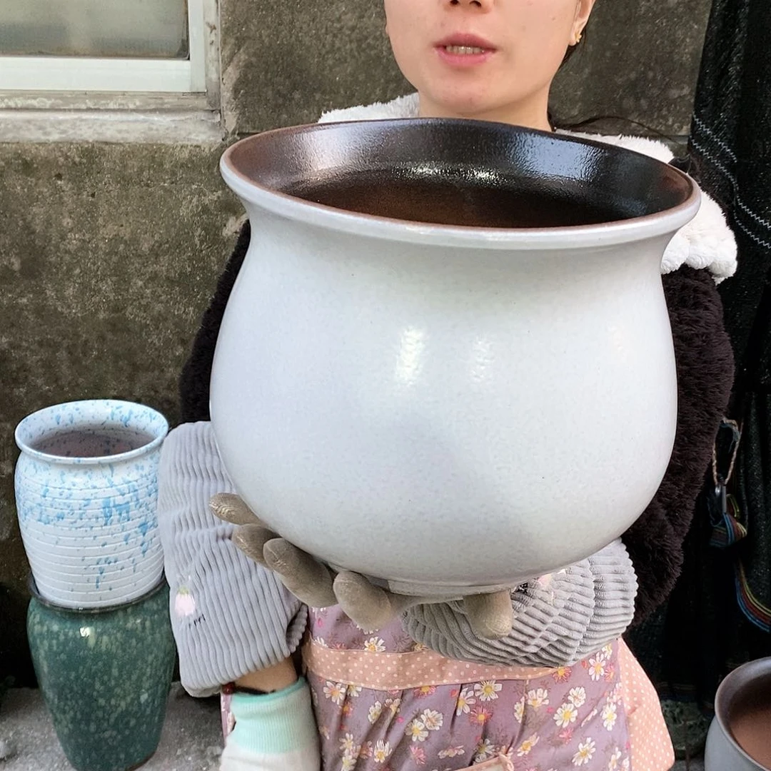 紫砂花盆正品口25高22