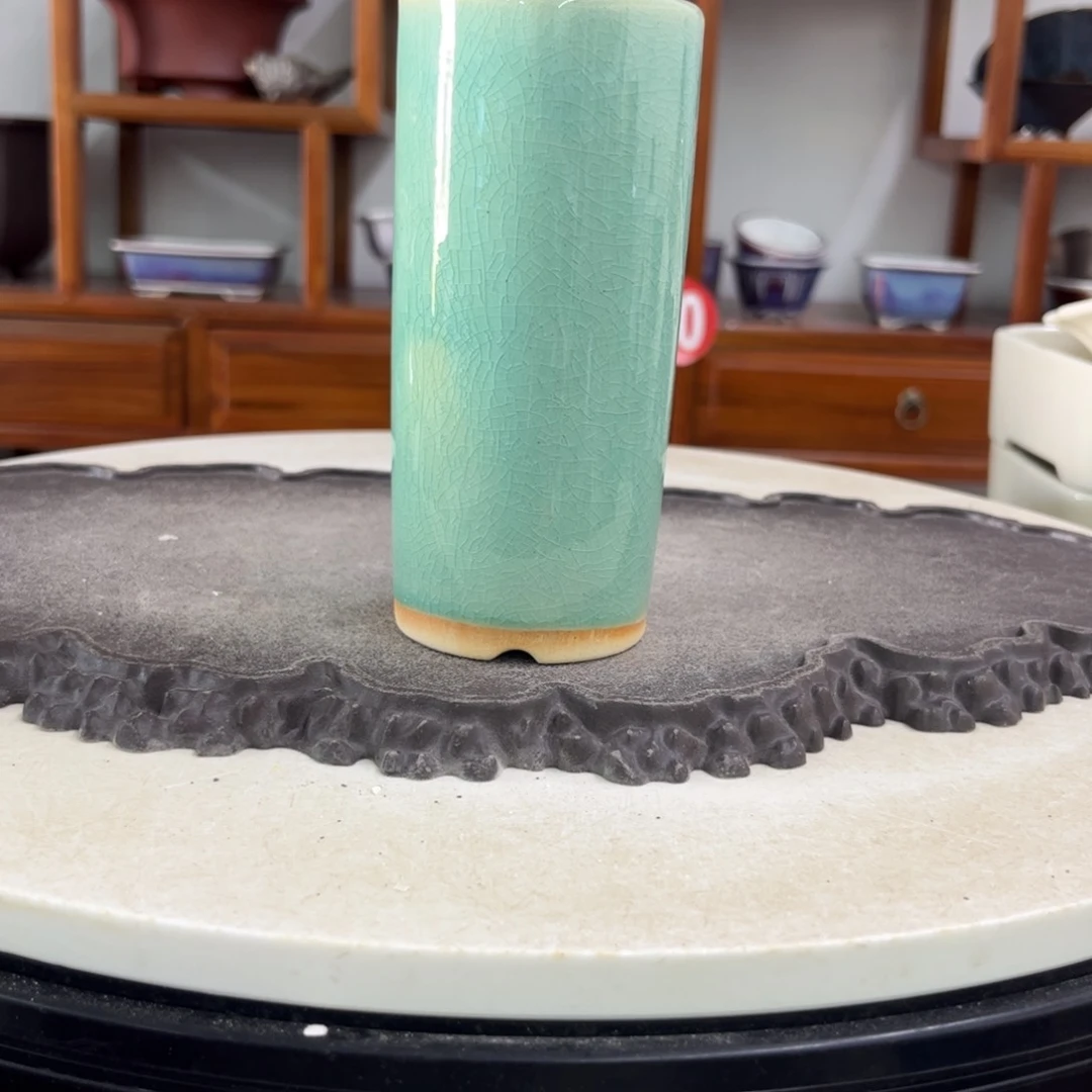 紫砂花盆瑕疵14-6。在。