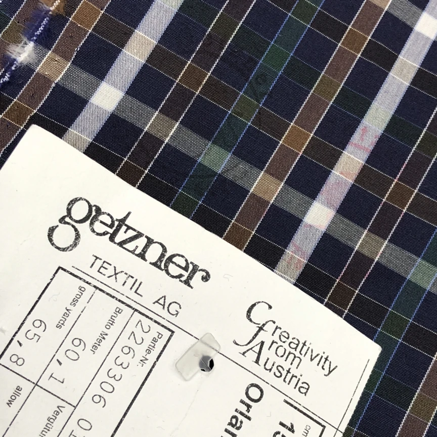 奥地利进口GETZNER1818纯棉高织衬衣面料 4级免烫抗皱