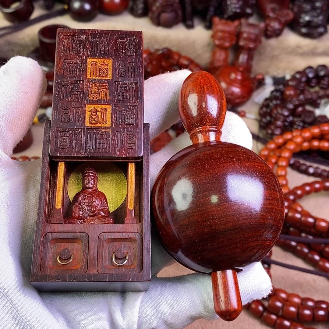 小叶紫檀手串/手链李*观音➕木鱼