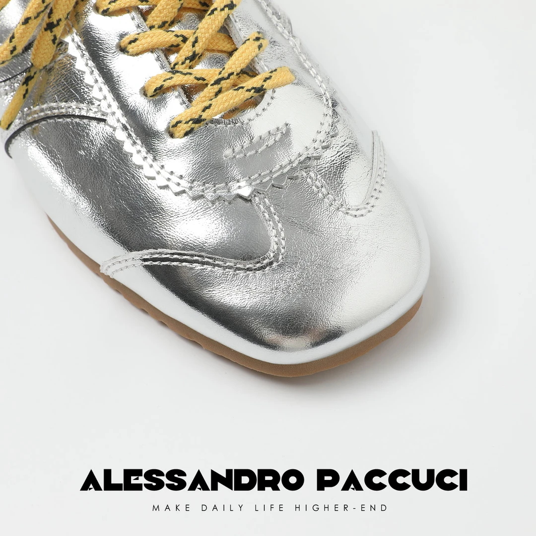 AP洛哥43040XA【方头德训鞋】牛皮系带多色时尚复古拼色平底休闲鞋