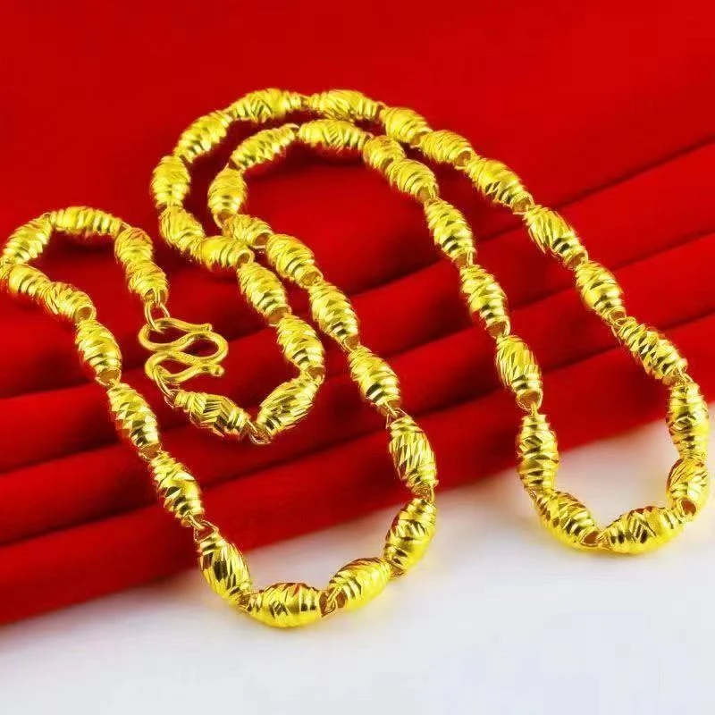 合金项链  合金项链 合金项链 橄榄项链时尚霸气经典百搭精美精致