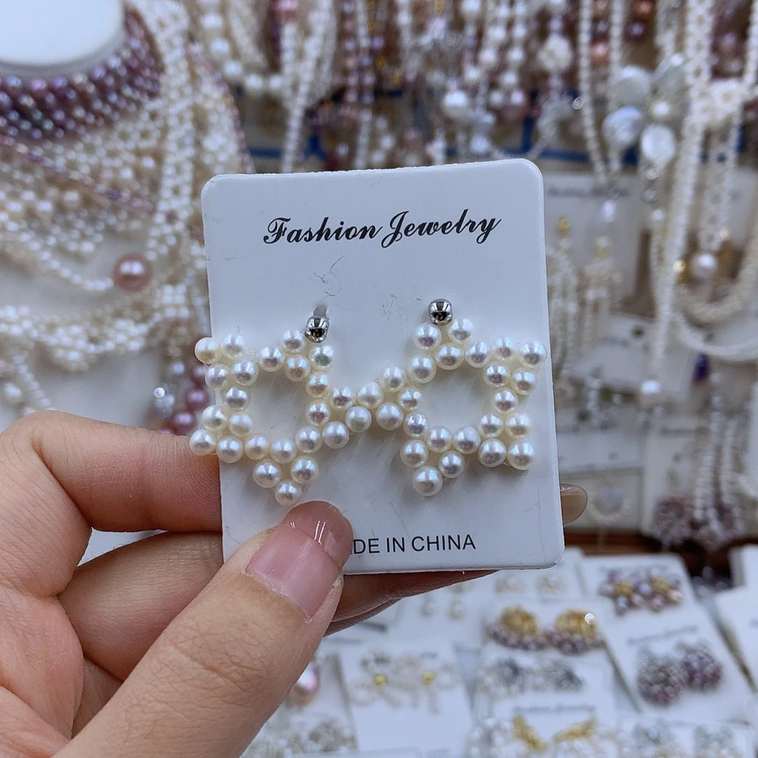 项链银S925镀金镶嵌淡水珍珠