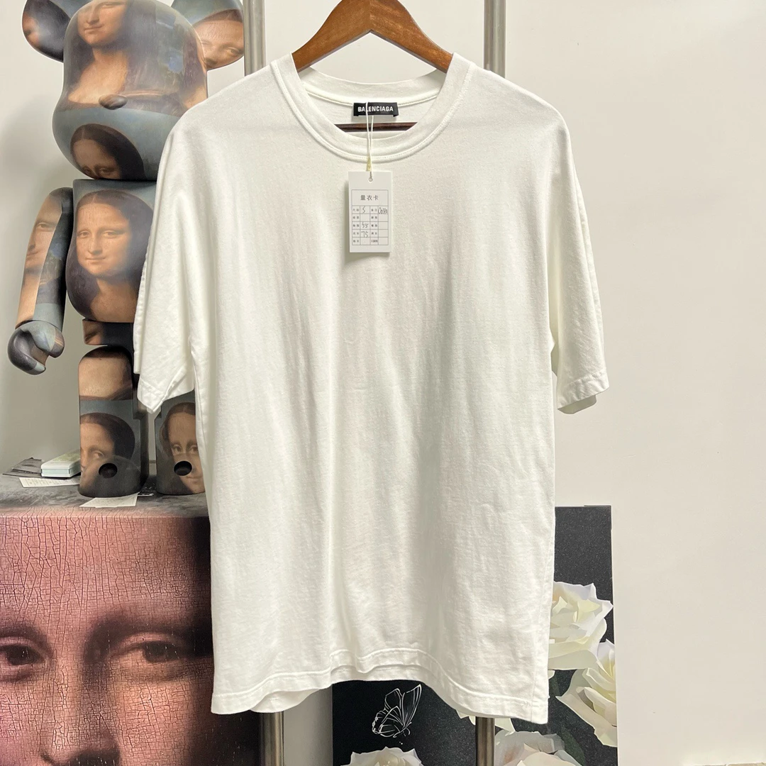99新 Balenciaga/巴黎世家 背后logo短袖 O0310尺码S衣长75胸围55