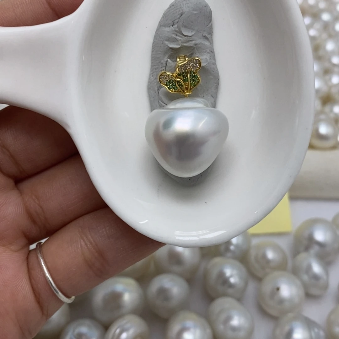 裸珠海水珍珠17.7