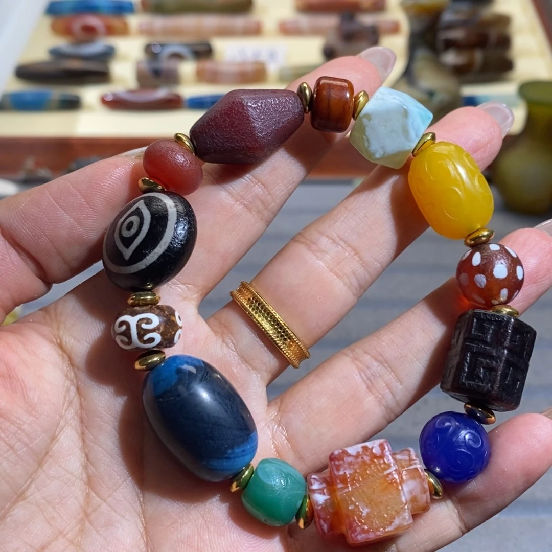 玛瑙/玉髓颈饰合金